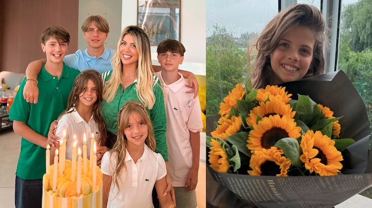 Así fue el primer cumpleaños de Francesca Icardi tras la separación de sus papás: el especial regalo de Wanda 