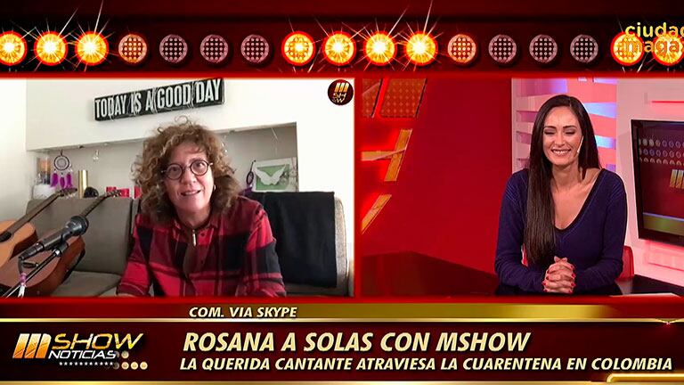 Entrevista exclusiva con Rosana: por qué pasa su cuarentena en Colombia y cómo está viviendo el aislamiento