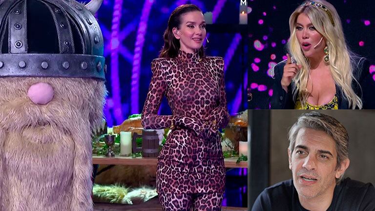 ¿Será? Pícara reacción de Natalia Oreiro cuando Wanda Nara dijo que el del disfraz era Pablo Echarri