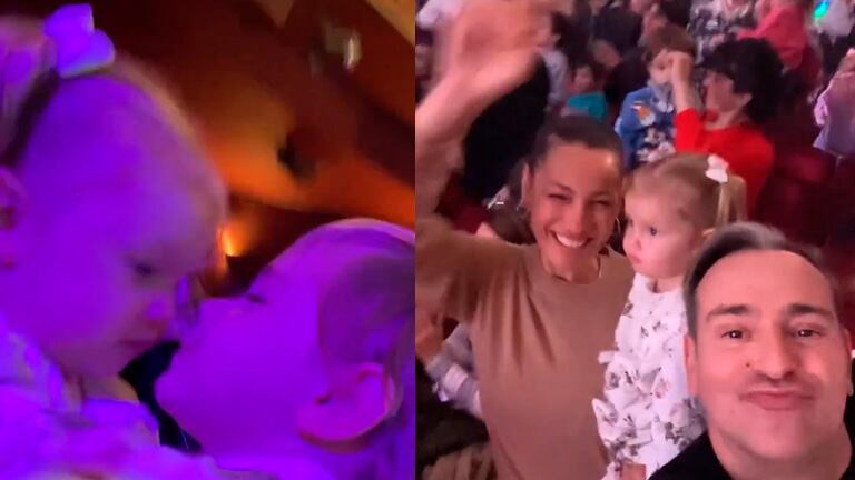 El tierno video de Ana García Moritán a los besos con el hijo de Gabriel Alfaro en el show de Topa