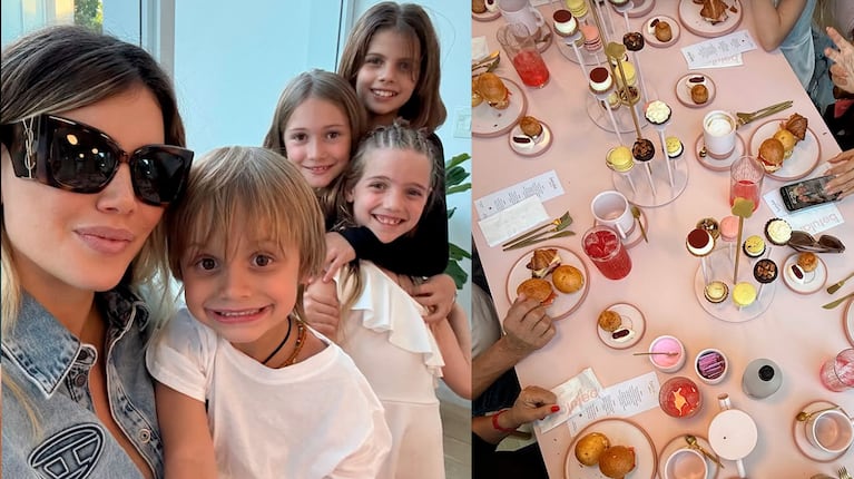 Wanda Nara celebró su cumpleaños familiar en la pastelería de Damián Betular