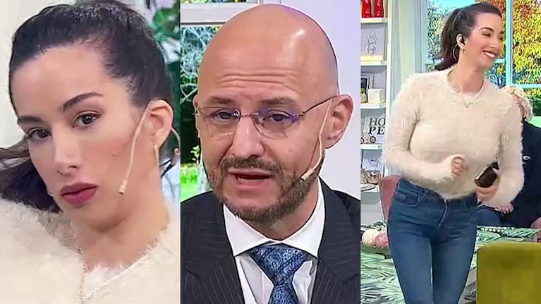 Estefi Berardi se fue furiosa en vivo del piso de Mañanísima tras cruzarse con el hipnotizador John Milton