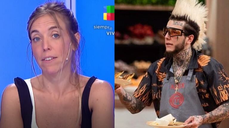 Chantal Abad, durísima sobre la actitud de Alex Caniggia en MasterChef Celebrity: “Fue una falta de respeto a sus compañeros”