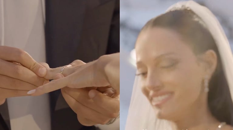 Oriana Sabatini y Paulo Dybala compartieron el video oficial de su casamiento: “Ahora sí, marido y mujer”