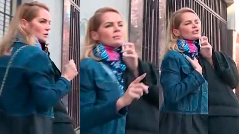 Eliana Guercio reaccionó muy incómoda cuando le fueron a hacer una nota en la calle