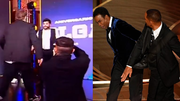 Migue Granados tuvo su “momento Will Smith” en los Premios Olga: el sopapo a Homero Pettinato