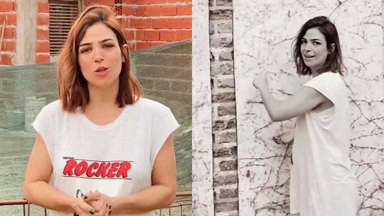 Agustina Cherri mostró cómo son las obras que hacen en su casa para ampliarla