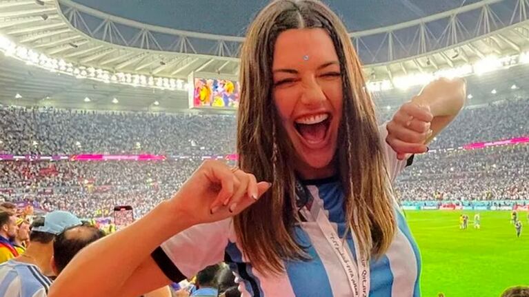 Jujuy Jiménez celebró con todo en el Obelisco por la Selección