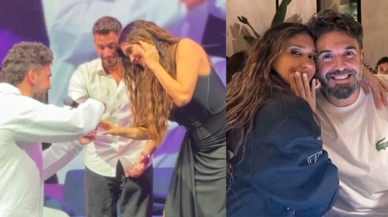 Momi Giardina se casa: en video, la espectacular propuesta que le hizo su novio en pleno show