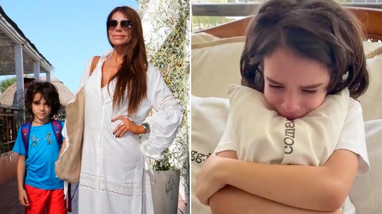 Zulemita Menem compartió un video de su hijo llorando desconsoladamente, pidiendo volver a la escuela: "Necesita socializar"