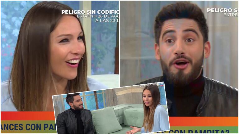 Pampita sorprendió a Nico Occhiato: "¿Vos me estás encarando acá en mi programa?"