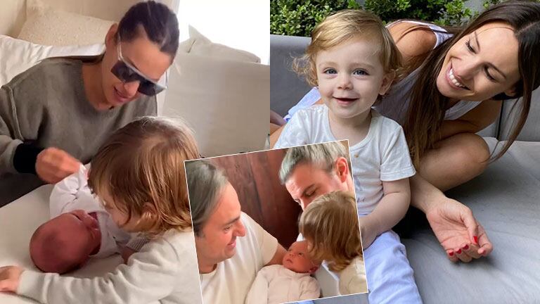 El dulce video del ahijado de Pampita conociendo a Ana, su hija recién nacida