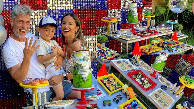 Lourdes Sánchez y el Chato Prada le celebraron el cumpleaños a su hijo