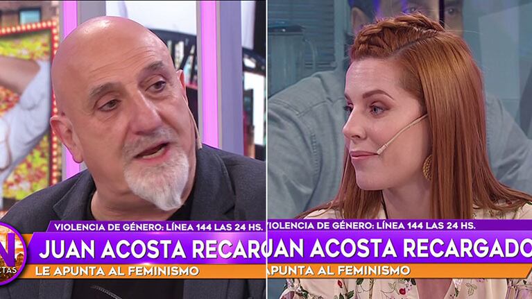 Juan Acosta y su desagradable comentario en vivo de  a Agustina Kämpfer: “Sos tan hermosa y tan...”