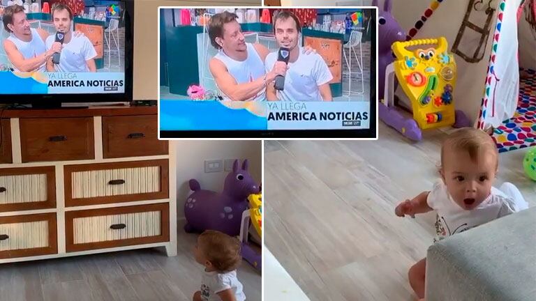 ¡Imperdible! La tierna reacción de la hija de Benjamín Rojas al reconocerlo por primera vez en una nota de TV