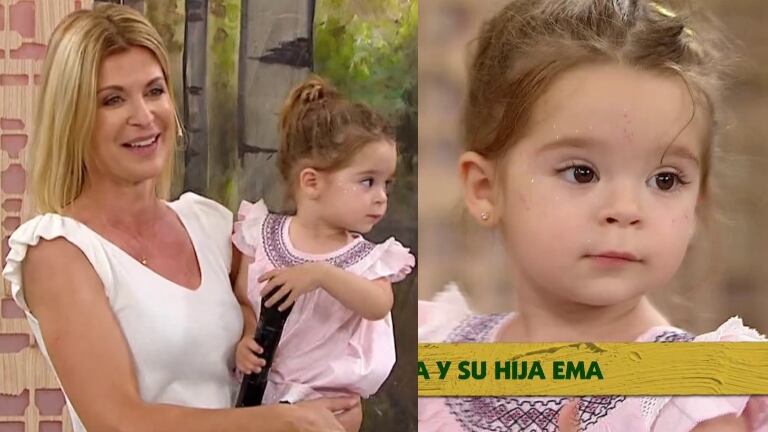 Eugenia Tobal presentó a su hija, Ema en Hogar dulce hogar a pura felicidad