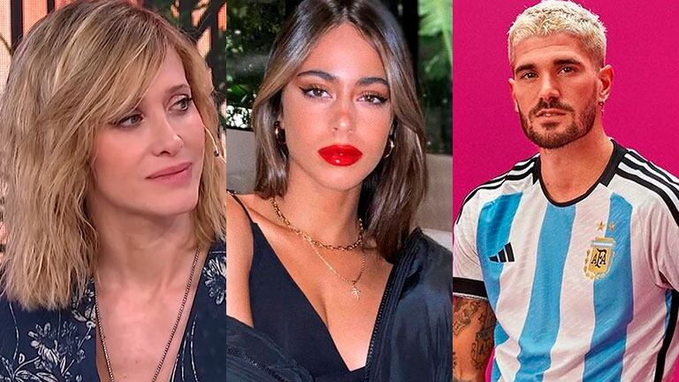 Tini Stoessel llegó a Qatar para alentar a Rodrigo de Paul y Julieta Prandi la bancó