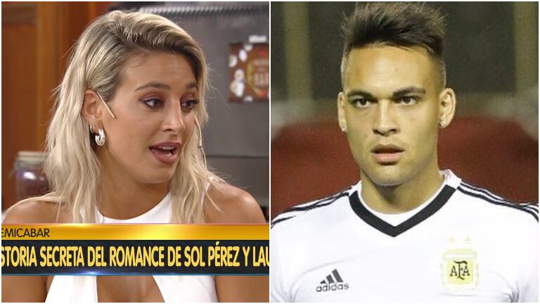 Sol Pérez confirmó que tuvo una historia con Lautaro Martínez: "No estaba enamorada"