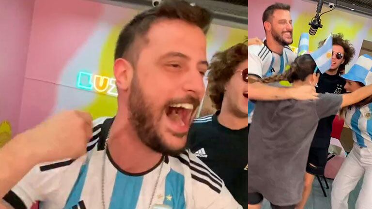 Diego Leuco se tatuó y tiñó en vivo por Argentina Campeón del Mundo en Qatar 2022