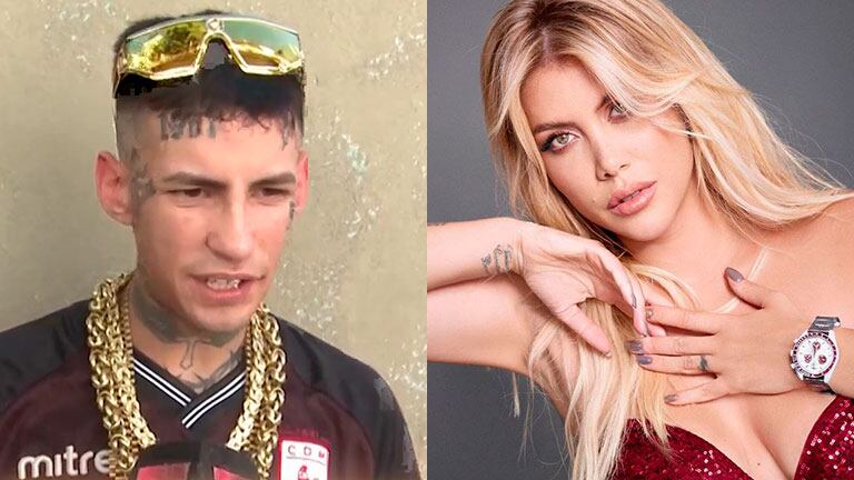 L-Gante miró a cámara y respondió si está enamorado de Wanda Nara