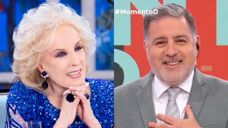 Mirtha Legrand chicaneó a Fabián Doman por sus cambios de novias y de canales