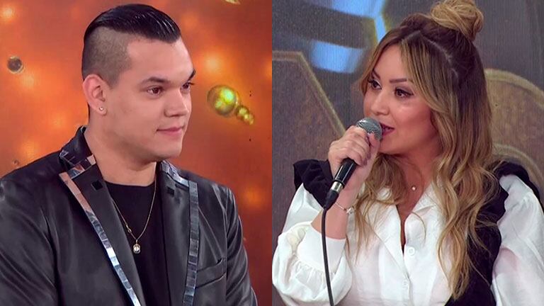 Karina La Princesita cruzó a Brian Lanzelotta en el Cantando 2020 y reveló que se metió de incógnito en un live suyo