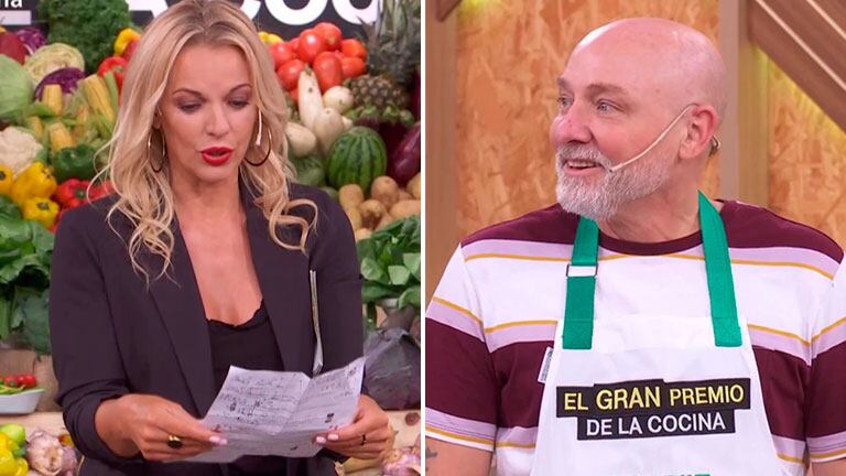 Carina Zampini descubrió el machete oculto de Ronnie Arias en El Gran Premio de la Cocina