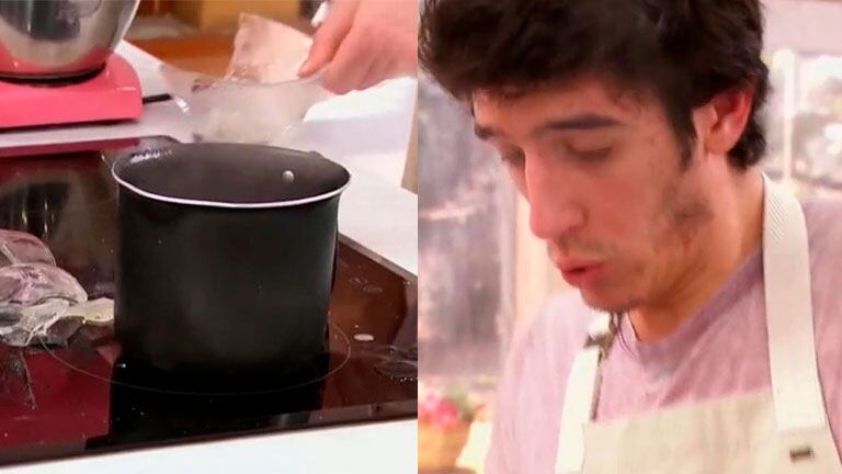 Marcos puso en riesgo su integridad con una peligrosa movida en Bake Off