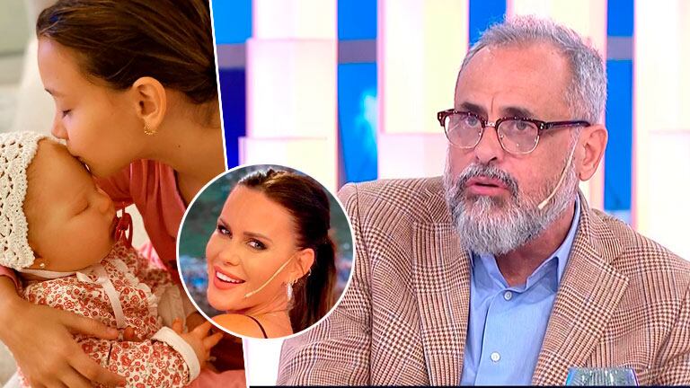 ¡No le gustó! La reacción de Jorge Rial al ver la muñeca que mandó a hacer Natalie Weber replicando a su hija