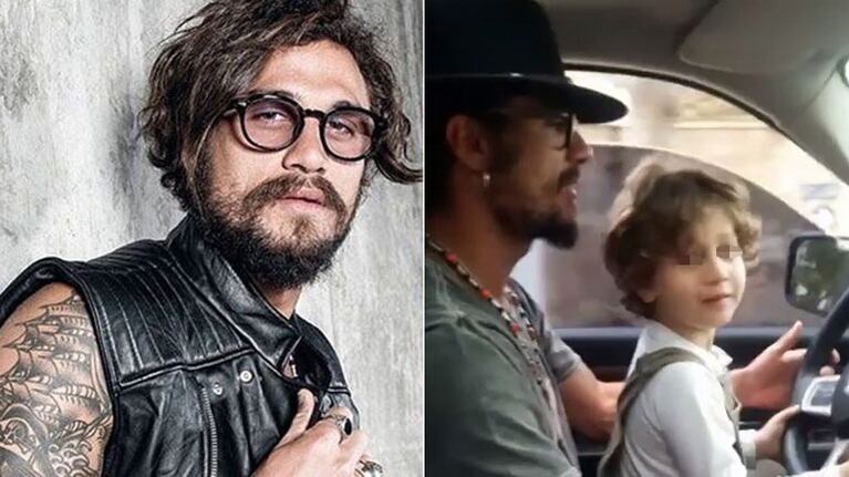 Daniel Osvaldo: el polémico video con su hijo en el auto