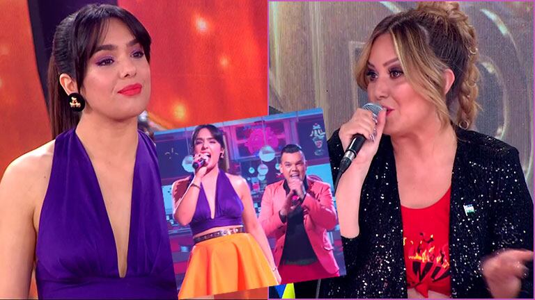 Ángela Leiva cantó "Fuera" de Karina: la devolución de La Princesita