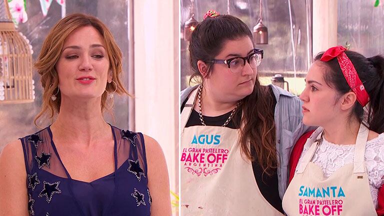 Samanta y Agus protagonizaron una definición sin precedentes en Bake Off