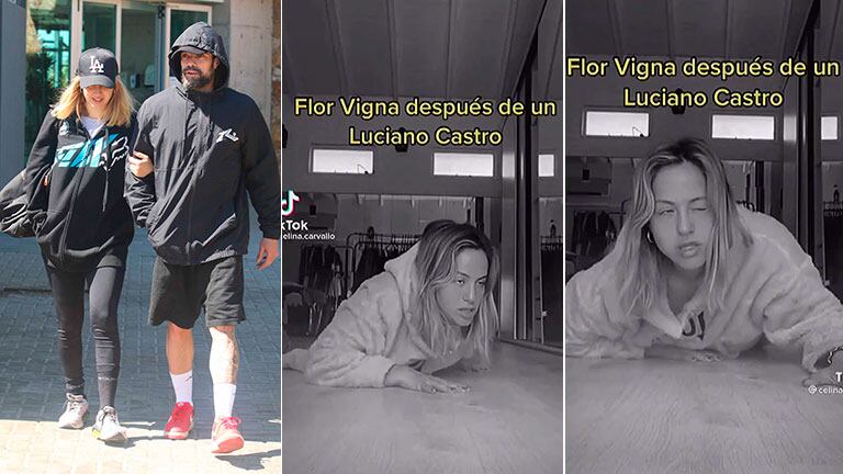 El desopilante video de Flor Vigna en redes, bromeando sobre su apasionado romance con Luciano Castro