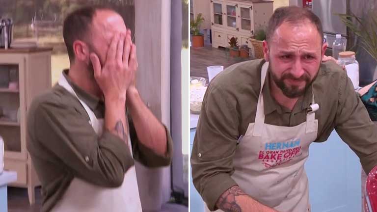 El duro trance de Hernán ante la presión que sintió en Bake Off Argentina