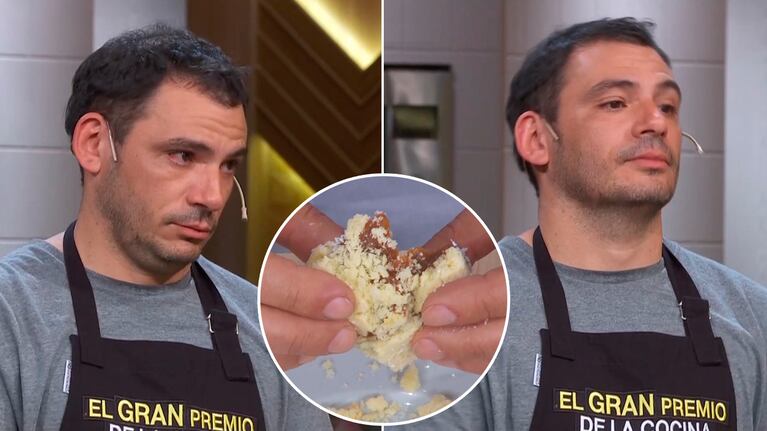 El Peque se quebró en El gran premio de la cocina, tras entregar un plato fallido: "No estoy conforme"