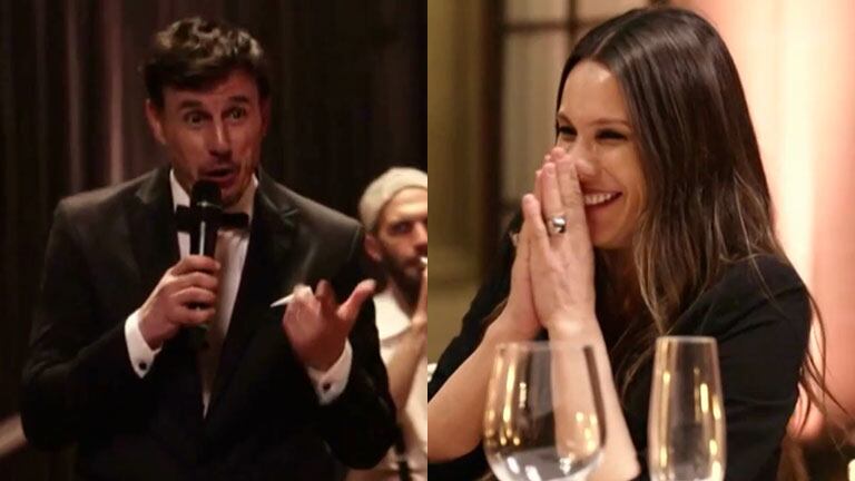 Roberto García Moritán le cantó una canción a Pampita: "Hago cualquier cosa por vos"