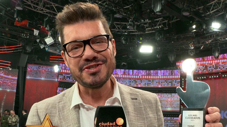 El saludo de Marcelo Tinelli tras ganar el premio Los Más Clickeados 2021