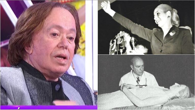 Miguel Romano contó en Incorrectas que fue el último en peinar a Eva Perón