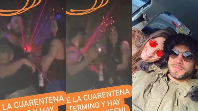 ¡Polémica! Los videos de Ivana Nadal, con su novio Bruno Siri y amigos, en una fiesta de disfraces en la cuarentena