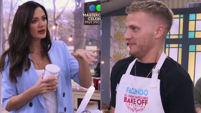 Paula Chaves incomodó a Facu en Bake Off Argentina: "¿Vos te casarías?"