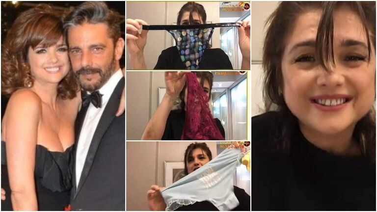 Araceli González mostró su colección de ropa interior en La jaula de la moda