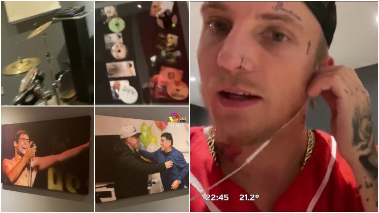 Conocé el estudio de música que el Polaco montó en su casa