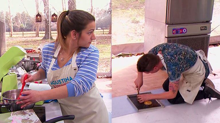 Damián mostró una forma extrema de desmoldar en Bake Off