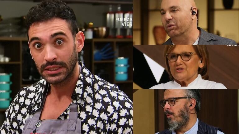 Mirá la reacción del jurado de MasterChef Celebrity por "la sal en el huevo" de Nacho Sureda