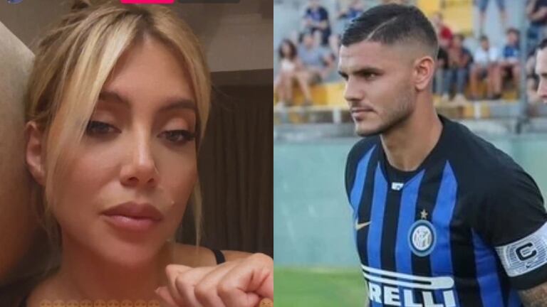 Fuerte reacción de Mauro Icardi en medio de un vivo de Wanda Nara tras asegurar que sigue separada: "Dejá de aclarar tanto que oscurece"