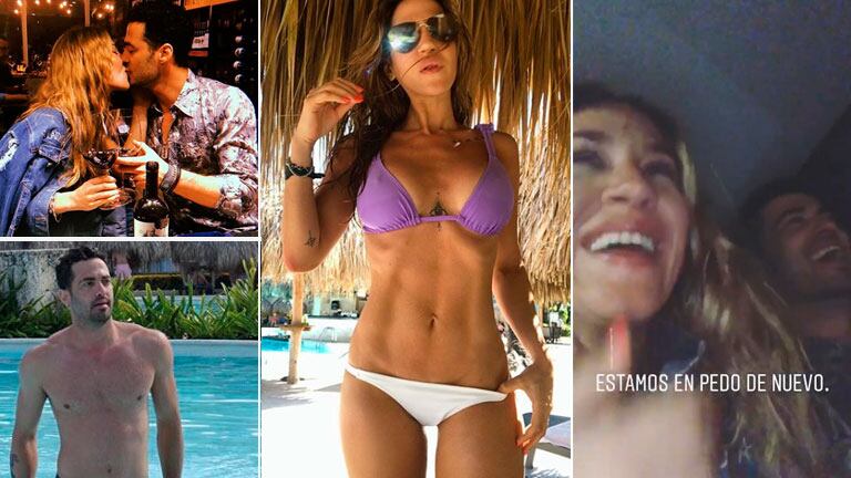 Jimena Barón y Mauro Caiazza, pasados de copas en sus apasionadas vacaciones 