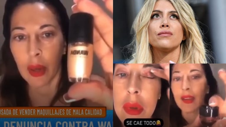 Fuerte crítica de una maquilladora a los productos de Wanda Nara: "Pedí que me devuelvan el dinero y que se los lleven"