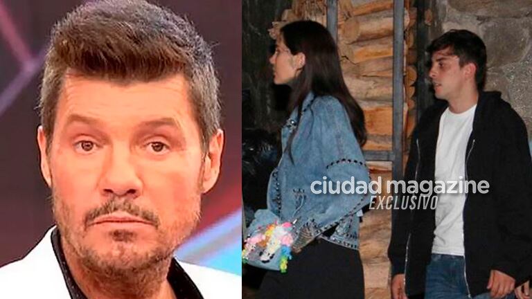 El chape de Candelaria Tinelli y Santiago Urrutia frente a Marcelo Tinelli