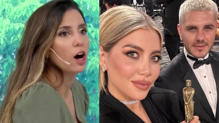 Picante rumor de Cinthia Fernández sobre Wanda Nara y Mauro Icardi en el after party de los Martín Fierro: "Como Nicole y Cubero"