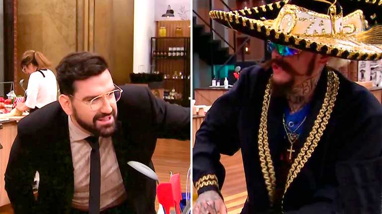 Alex Caniggia sorprendió a todos vestido de mexicano en la noche de Italia de MasterChef Celebrity 2